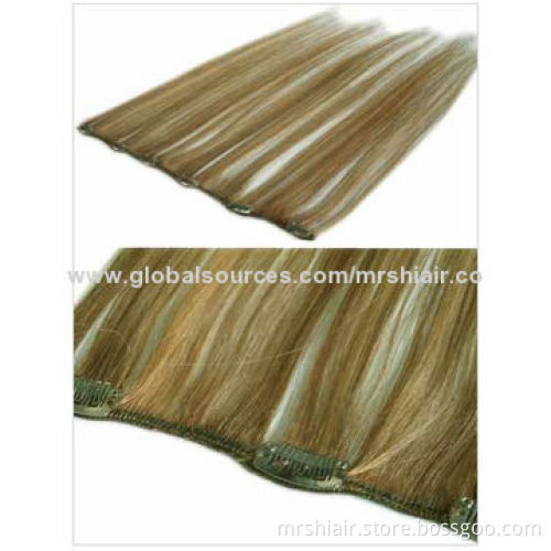24-inch mixed Color silky straight Indian clip-in hair extensions